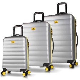 Zoozie Bags Juego de maletas de 3 piezas Gris